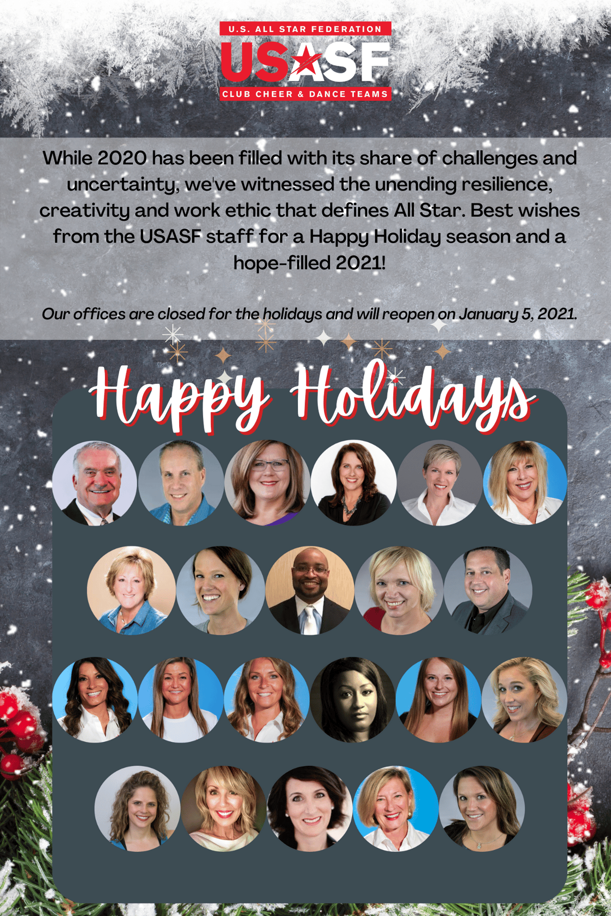 Xmas Email to Members
